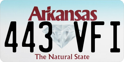 AR license plate 443VFI