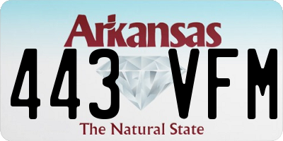 AR license plate 443VFM