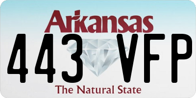 AR license plate 443VFP