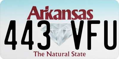 AR license plate 443VFU