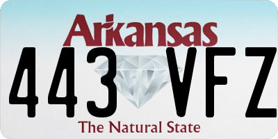 AR license plate 443VFZ