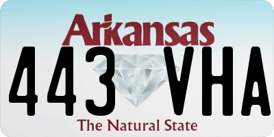 AR license plate 443VHA