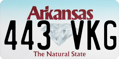 AR license plate 443VKG