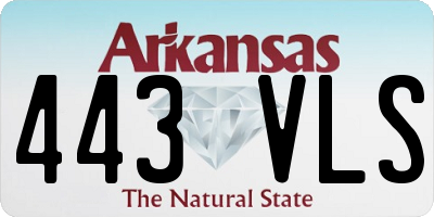 AR license plate 443VLS