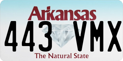 AR license plate 443VMX