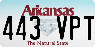 AR license plate 443VPT