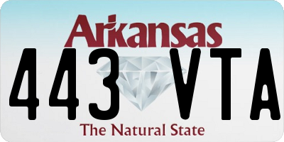 AR license plate 443VTA