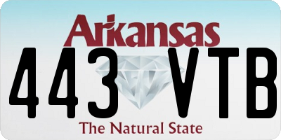 AR license plate 443VTB