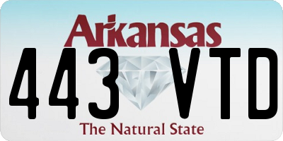AR license plate 443VTD