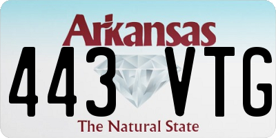 AR license plate 443VTG