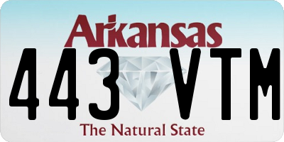 AR license plate 443VTM