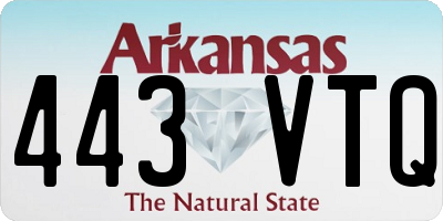AR license plate 443VTQ