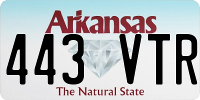 AR license plate 443VTR