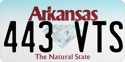 AR license plate 443VTS