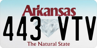 AR license plate 443VTV