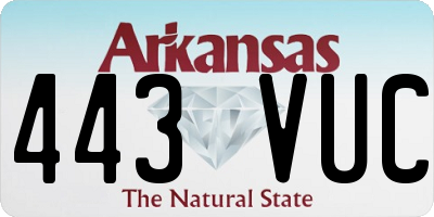 AR license plate 443VUC