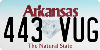 AR license plate 443VUG