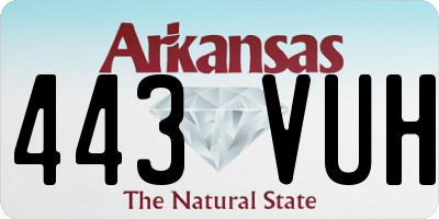 AR license plate 443VUH