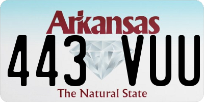AR license plate 443VUU