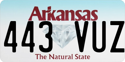AR license plate 443VUZ