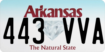 AR license plate 443VVA