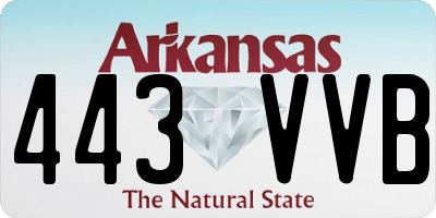 AR license plate 443VVB