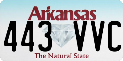 AR license plate 443VVC