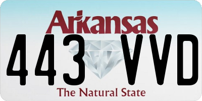 AR license plate 443VVD
