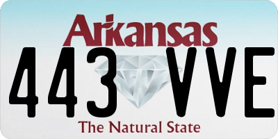 AR license plate 443VVE