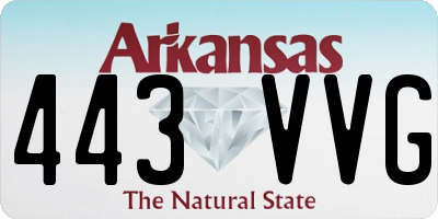 AR license plate 443VVG
