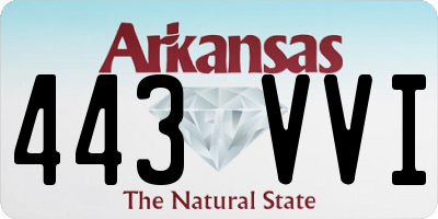AR license plate 443VVI