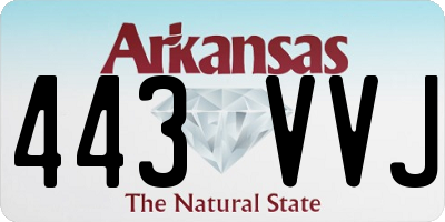 AR license plate 443VVJ