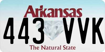 AR license plate 443VVK