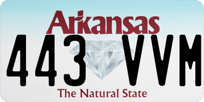 AR license plate 443VVM