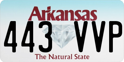 AR license plate 443VVP