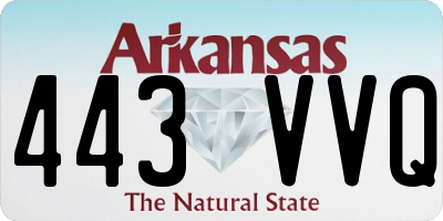 AR license plate 443VVQ