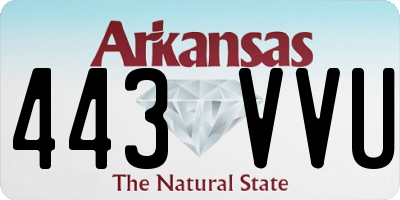 AR license plate 443VVU