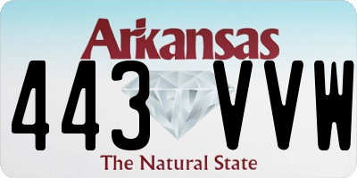 AR license plate 443VVW