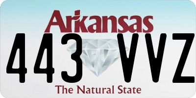 AR license plate 443VVZ