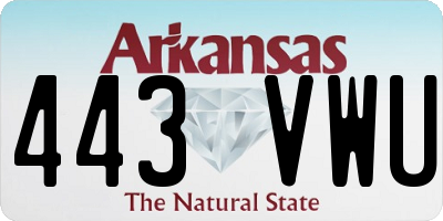 AR license plate 443VWU