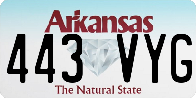 AR license plate 443VYG