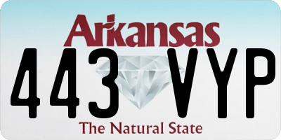 AR license plate 443VYP