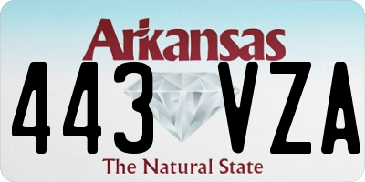 AR license plate 443VZA