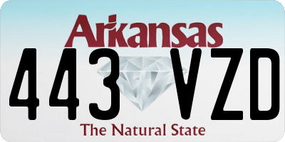 AR license plate 443VZD