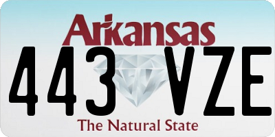 AR license plate 443VZE