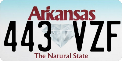 AR license plate 443VZF