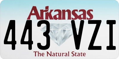 AR license plate 443VZI