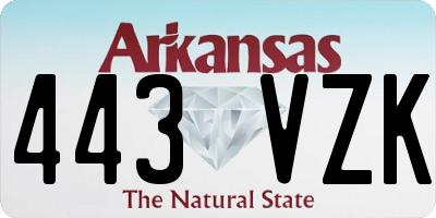 AR license plate 443VZK
