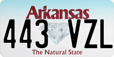 AR license plate 443VZL