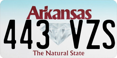 AR license plate 443VZS